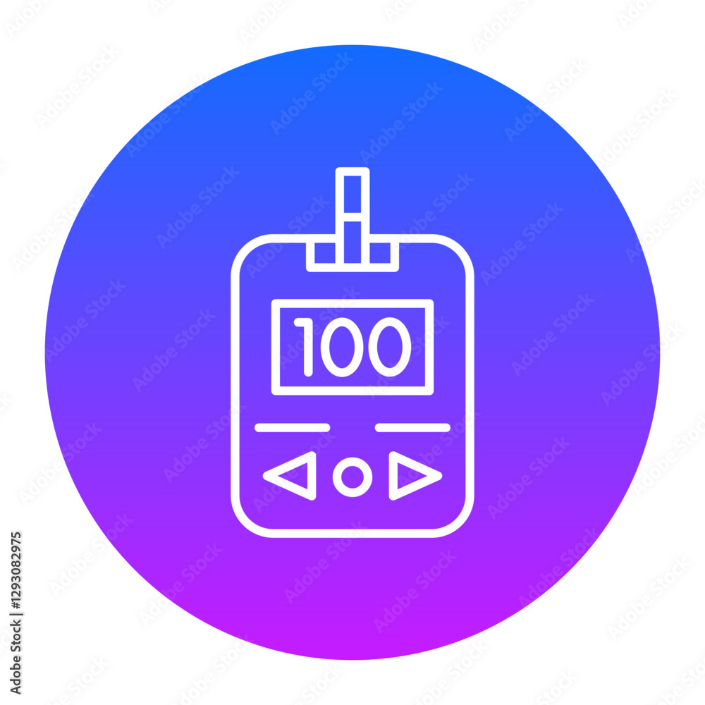 Blood Glucose Monitoring Icon Blood Glucose Monitoring Icon