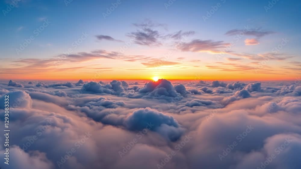 Sunny sunset sky and white clouds fast motion away, nature yellow skies with soft fluffy cloud. Time lapse of dramatic clouds above the sky, look up view, wide angle shot. Summer sky Sunny sunset sky and white clouds fast motion away, nature yellow skies with soft fluffy cloud. Time lapse of dramatic clouds above the sky, look up view, wide angle shot. Summer sky