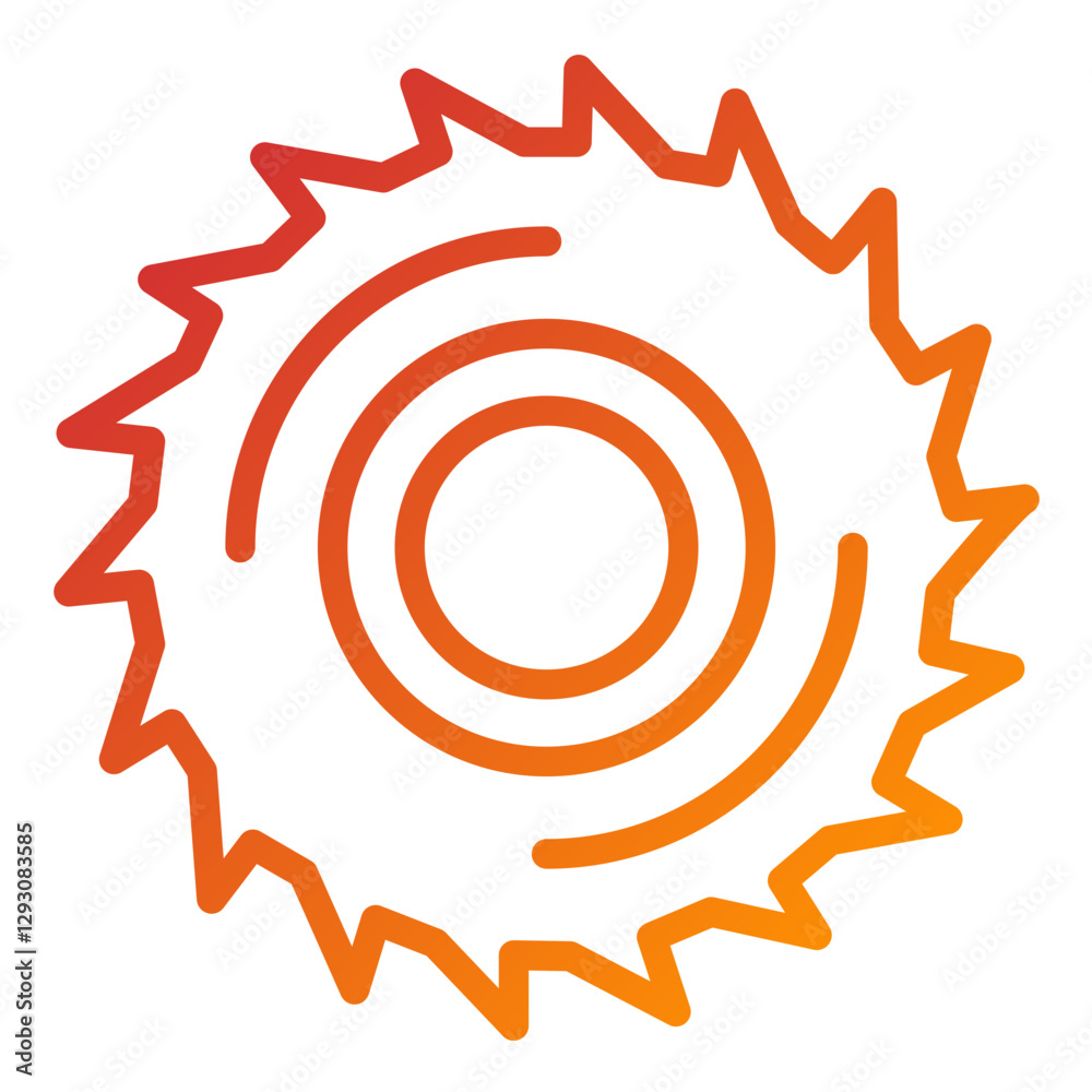 Vector Design Circular Saw Icon Style Vector Design Circular Saw Icon Style