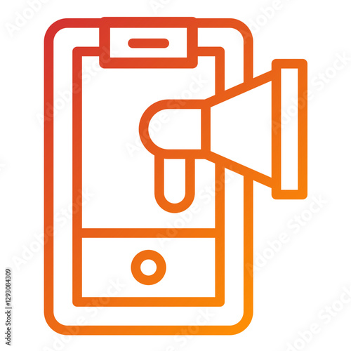 Vector Design Mobile Marketing Icon Style