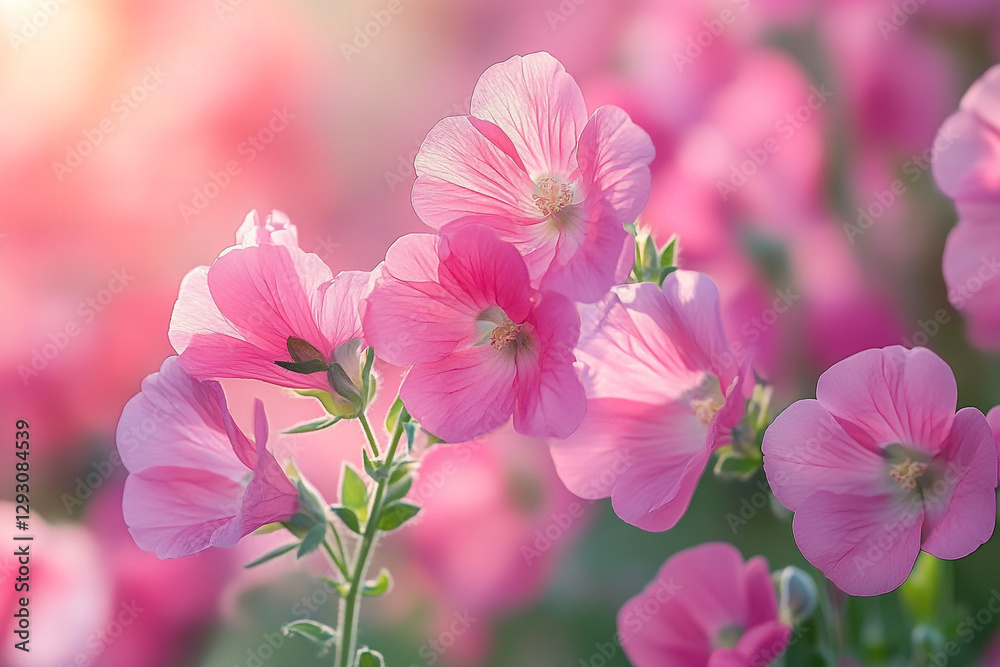 Blossoming Dreams, A Serene Vista of Pink Petal Perfume Blossoming Dreams, A Serene Vista of Pink Petal Perfume
