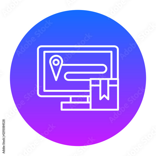 Online Shipment Tracking Icon