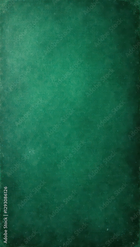 Fototapeta premium Dark green chalkboard texture, grainy overlay, paper, dark