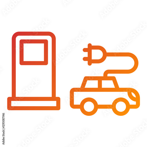 Vector Design Electric Station Icon Style