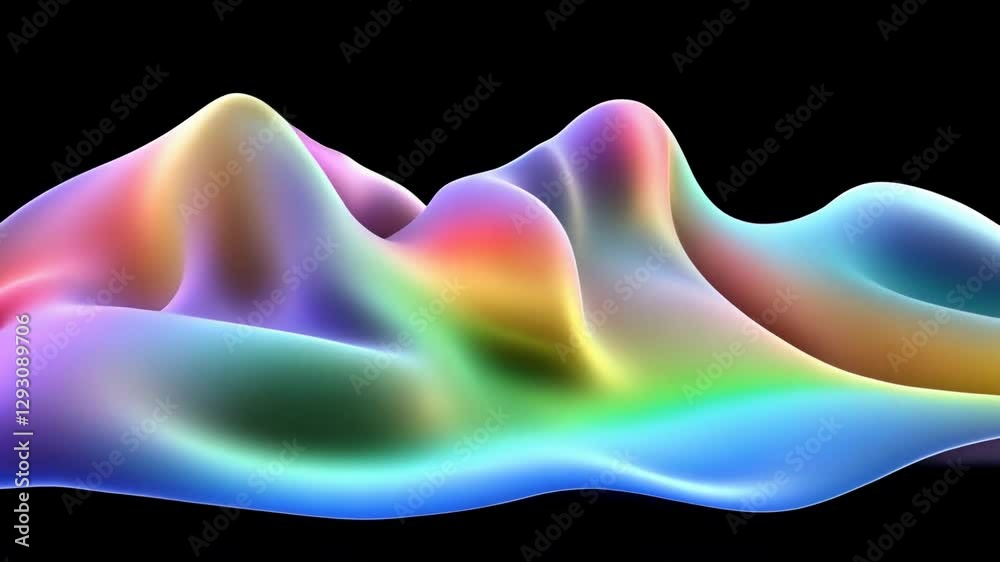 Beautifully flowing abstract shapes create a mesmerizing visual experience with vibrant colors against a dark background Beautifully flowing abstract shapes create a mesmerizing visual experience with vibrant colors against a dark background