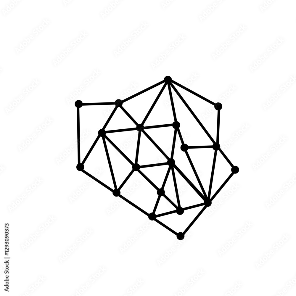 polygonal mosaic line pattern polygonal mosaic line pattern