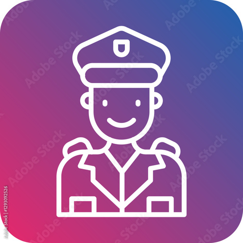 Police Officer icon style