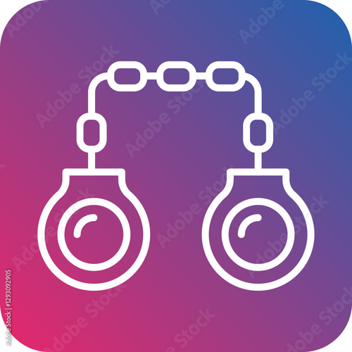 Handcuffs icon style
