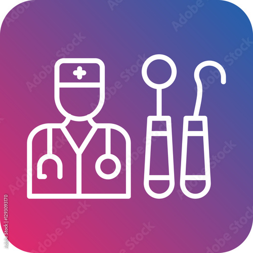Dental Assistant icon style