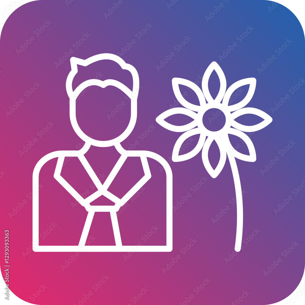Obraz premium Florist icon style