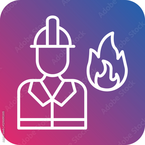 Firefighter icon style