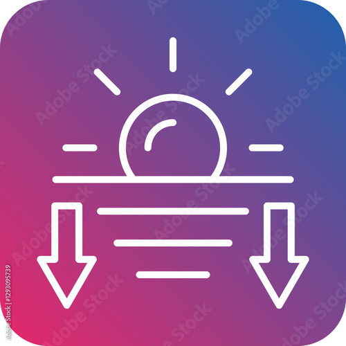 Sunset icon style