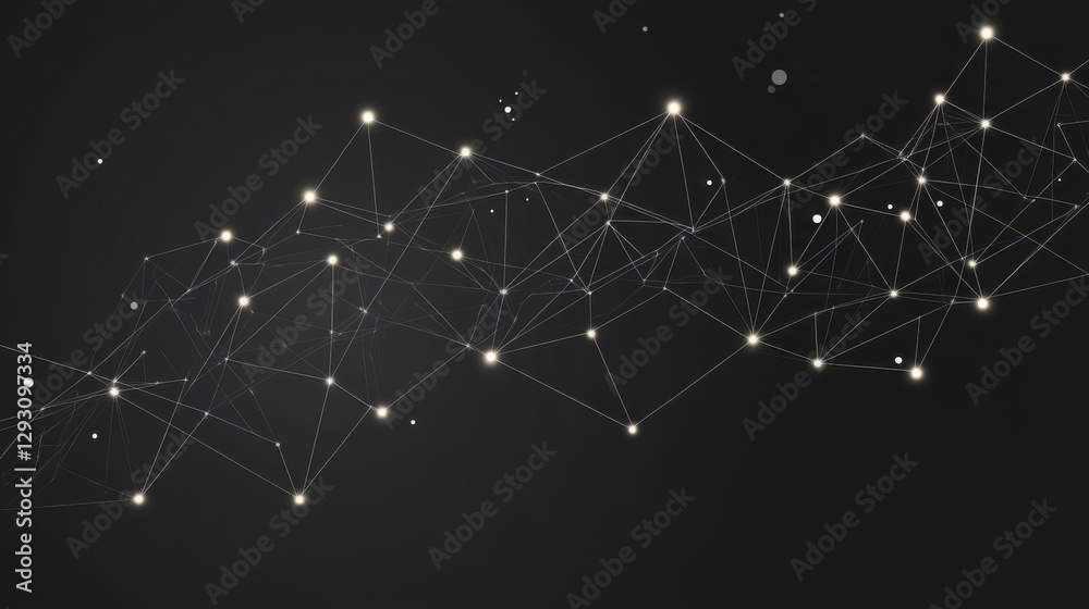 Fototapeta premium Abstract Network Design: A Visual Representation of Complex Data Connections