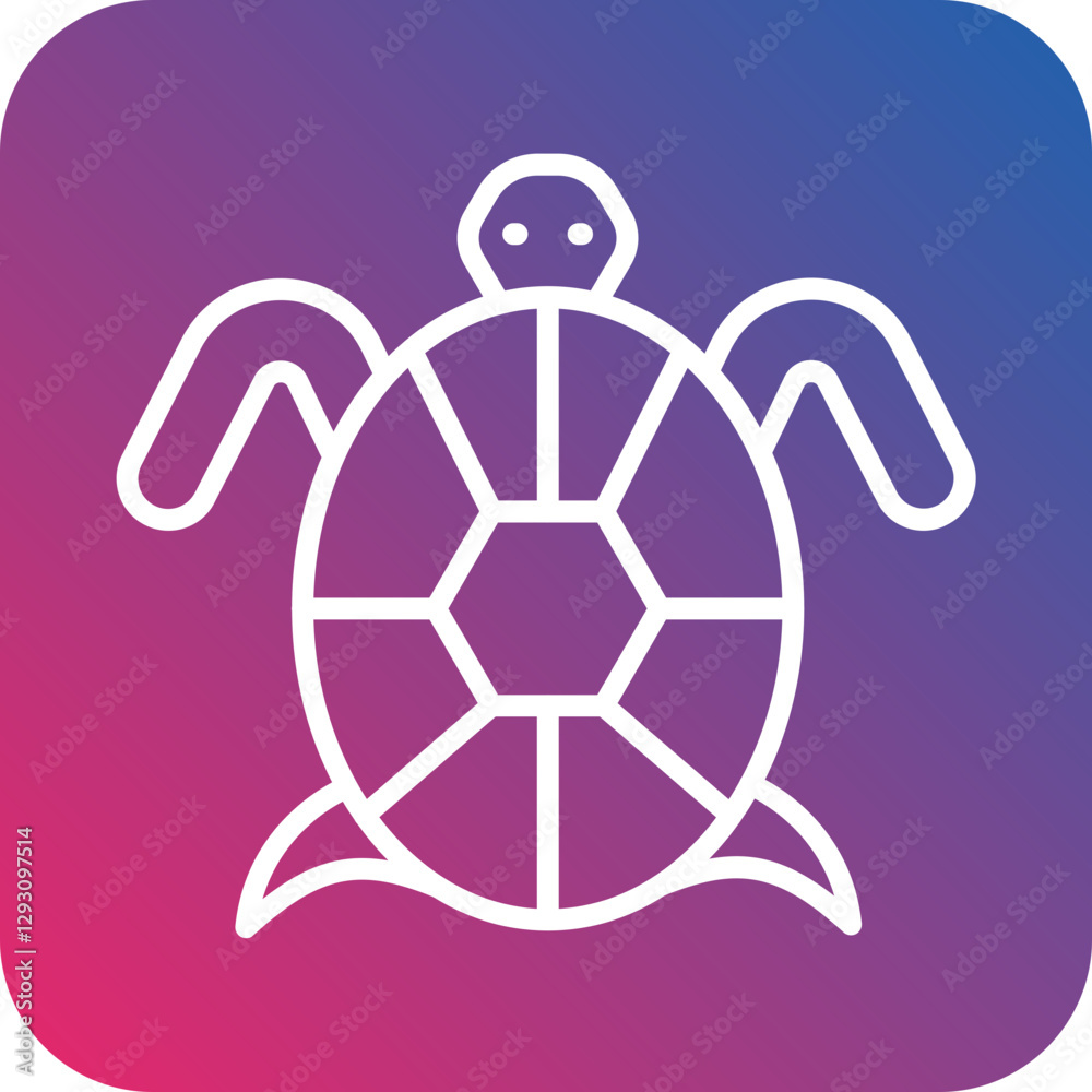 Obraz premium Sea Turtles icon style