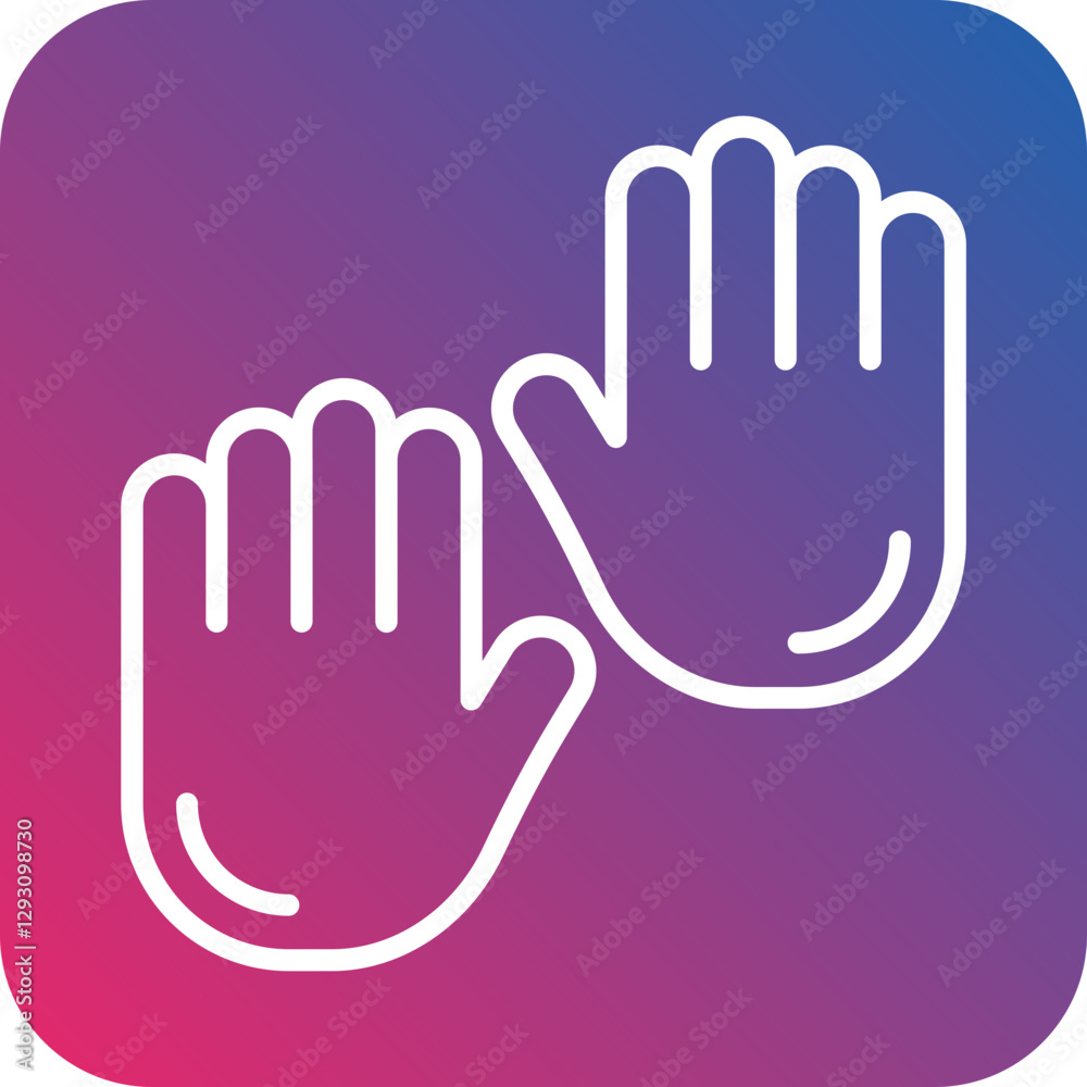 Fototapeta premium Hands icon style