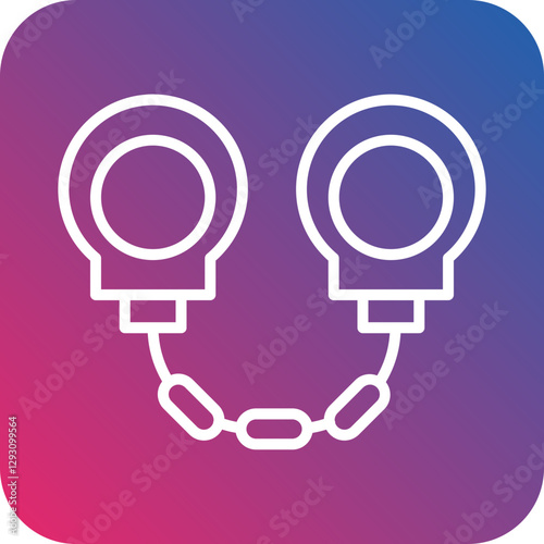 Hand Cuffs icon style