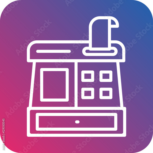 Cashier Machine icon style