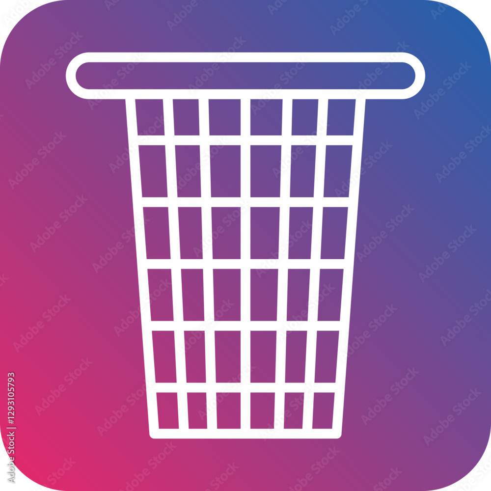 Laundry Trolley icon style Laundry Trolley icon style