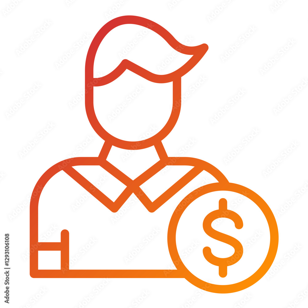 Vector Design Buyer Icon Style Vector Design Buyer Icon Style