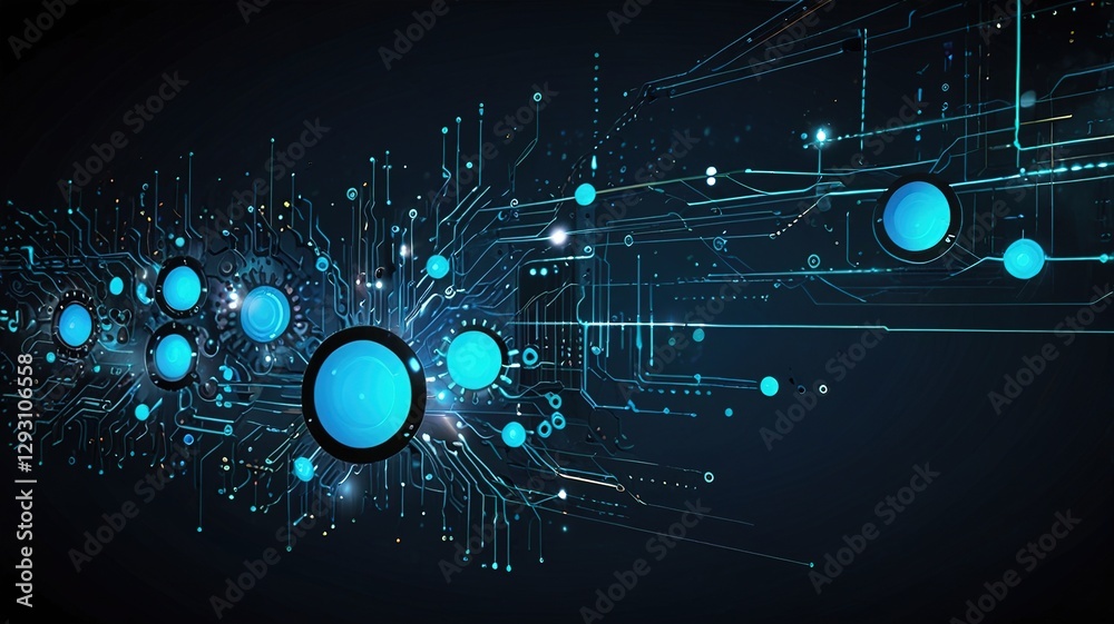 Obraz premium Creative inovative technology background