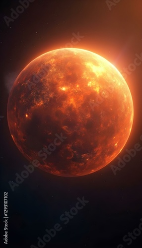 sun planet in space