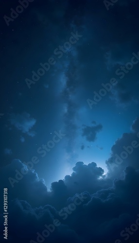 blue sky background, galaxy stars sky