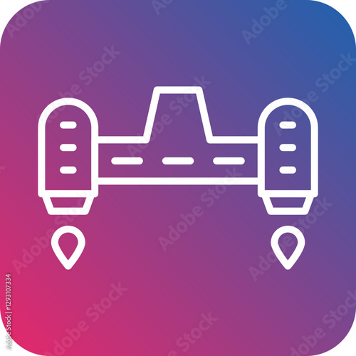 Hoverboard icon style