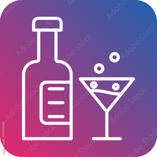 Alcoholic icon style