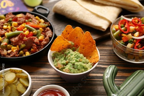 Bowl with Traditional Mexic...