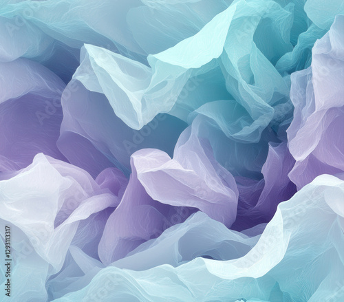Wallpaper Mural Subtle swirls of cool muted tones create calming abstract background, Seamless Pattern Style. Torontodigital.ca
