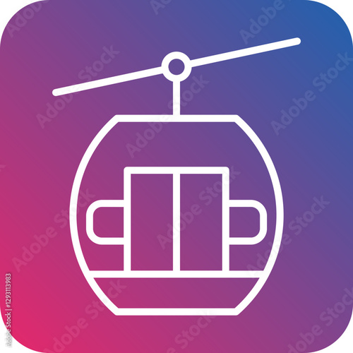 Cable Car icon style