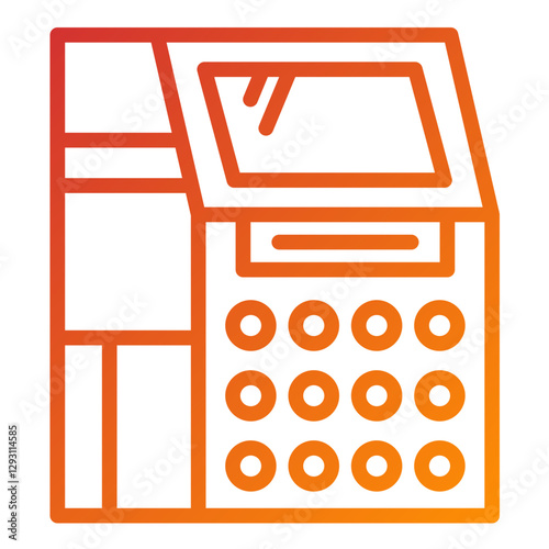 Vector Design Atm Machine Icon Style