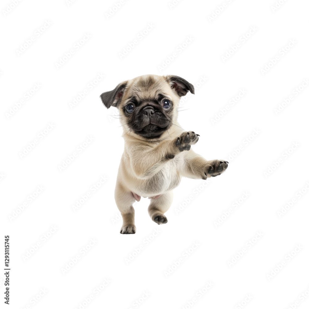 Cute Playful Puppy with an Expressive Face and Bright Eyes Cute Playful Puppy with an Expressive Face and Bright Eyes