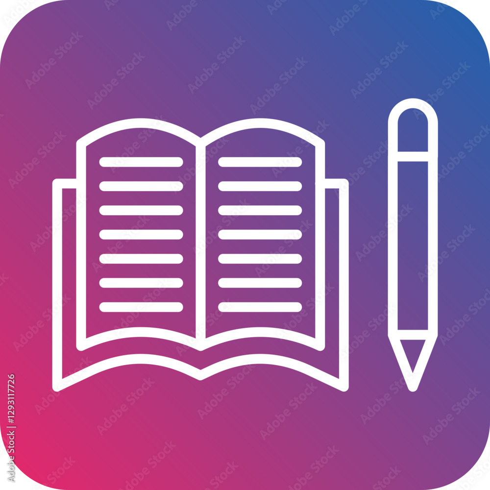 Homework icon style Homework icon style