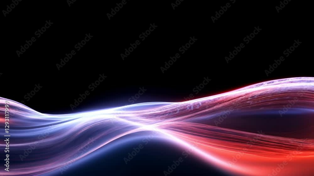 Flowing waves of light create a mesmerizing visual experience in abstract design Flowing waves of light create a mesmerizing visual experience in abstract design