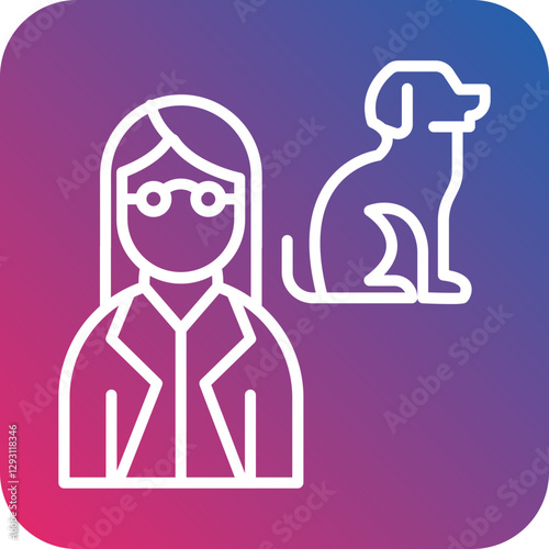 Female Vet icon style