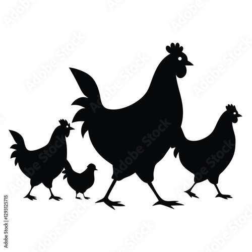 rooster and chicken