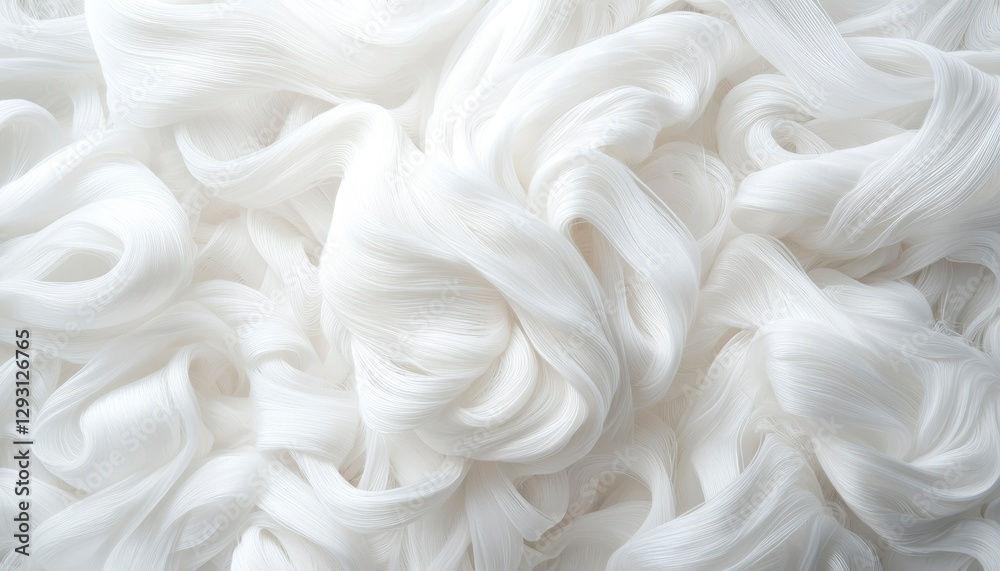 Fototapeta premium White Abstract Swirls Texture Background