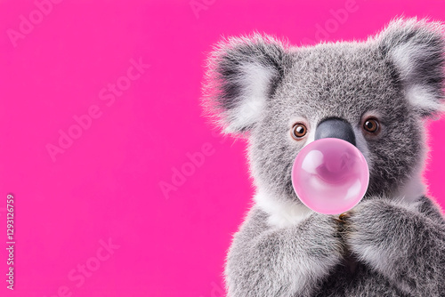 Koala Blowing a Bubble