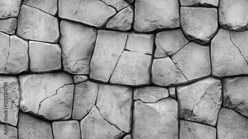 Stunning Gray Stone Wall Pattern, Ideal for Home Decor