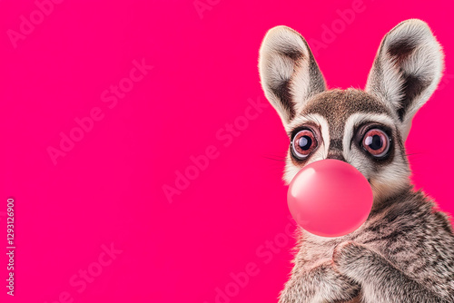 Meerkat with Bubble Gum