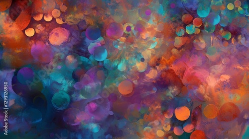 Abstract Colorful Circles: A Vibrant Emotional Expression