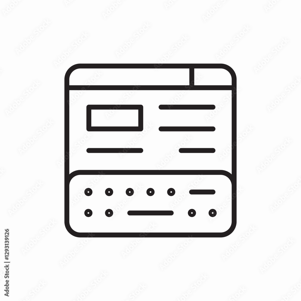 browser keyboard icon vector sign browser keyboard icon vector sign