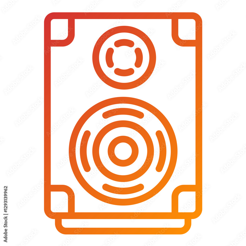 Vector Design New Year Speaker Icon Style Vector Design New Year Speaker Icon Style