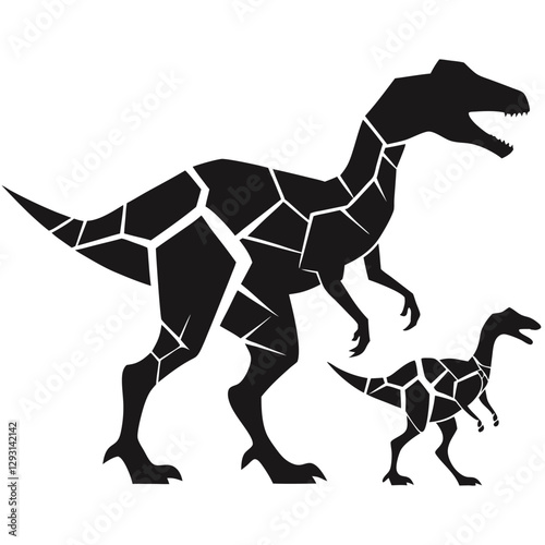 Dragon silhouette vector