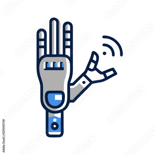 AI Powered Prosthetic Limb icon demonstrating modern technology