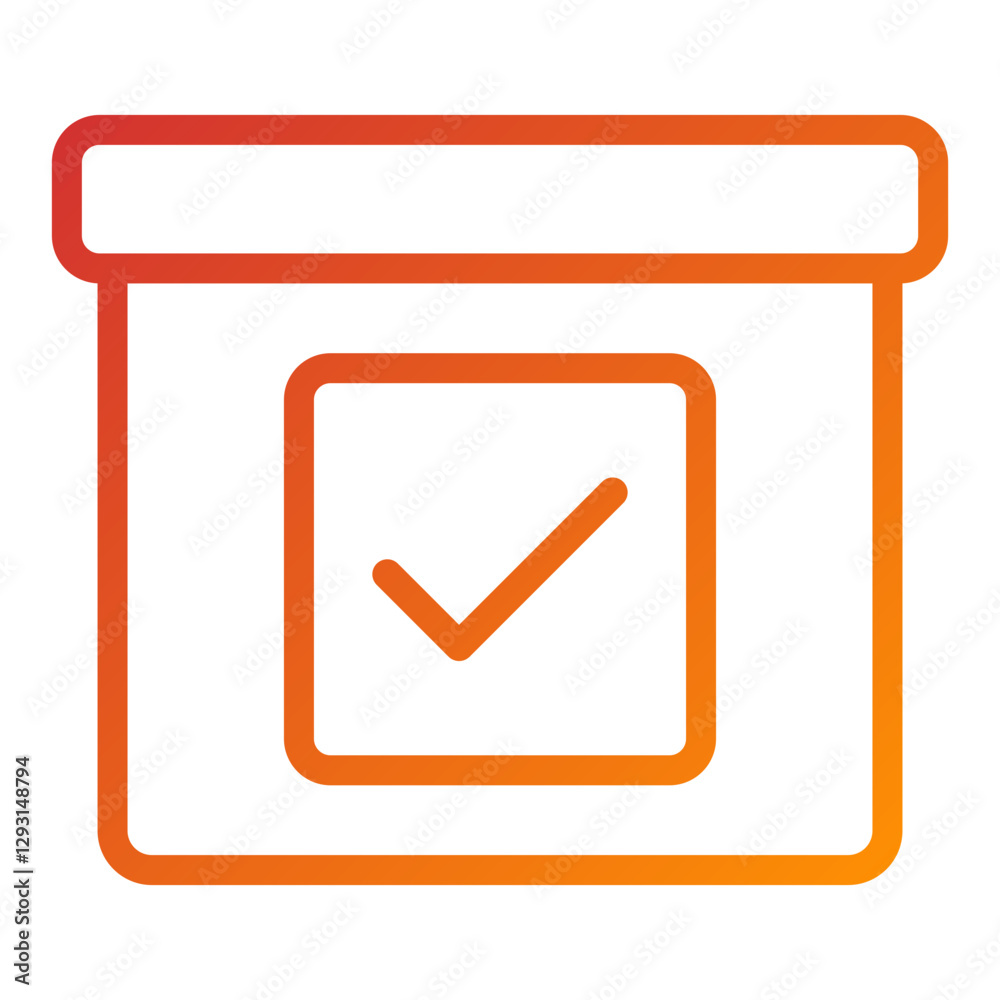 Vector Design Check Box Icon Style Vector Design Check Box Icon Style