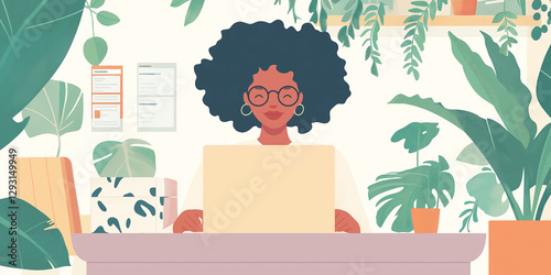 Side Hustle Life: Woman Working, Monitors Laptop Data