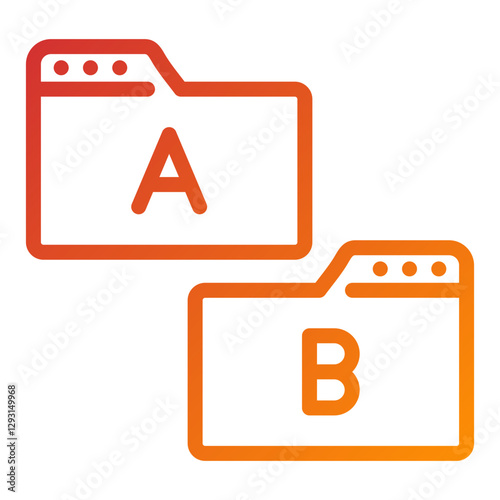 Vector Design Ab Testing Icon Style
