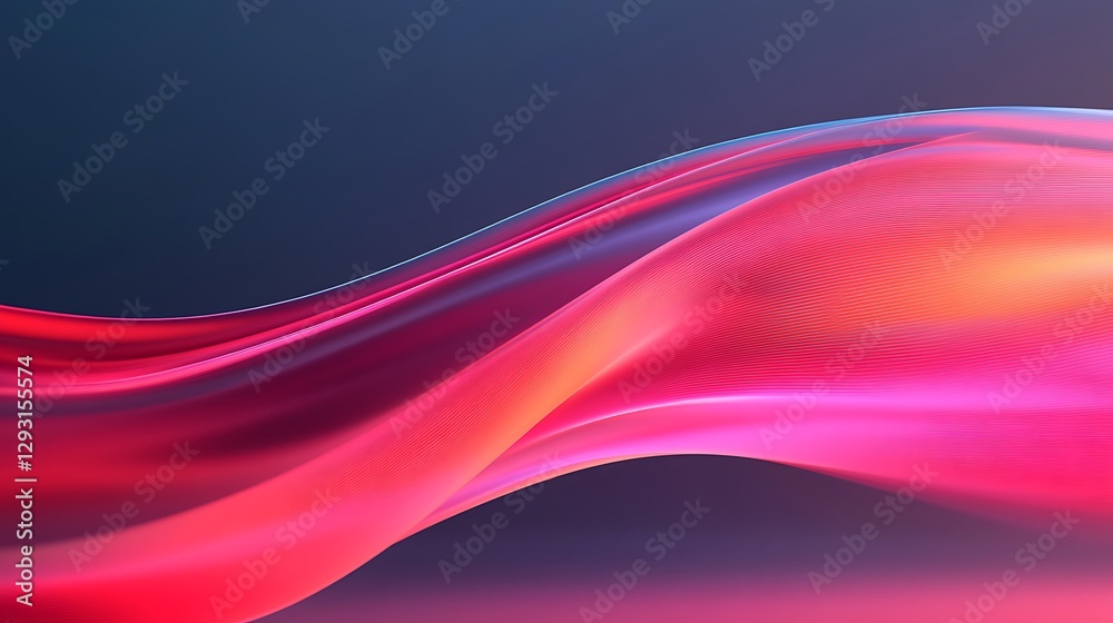Abstract Flow of Colorful Waves in Vibrant Shades of Pink and Purple against a Soft Dark Background Abstract Flow of Colorful Waves in Vibrant Shades of Pink and Purple against a Soft Dark Background